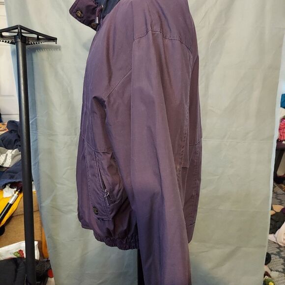 London Fog Mens Jacket Coat Medium Regular Bomber Zip Out Lining  Vintage - Picture 2 of 7